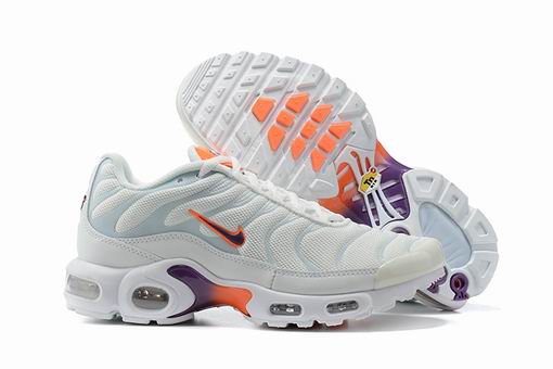 Nike Air Max Plus Tn Men's Running Shoes White Orange Purple-45